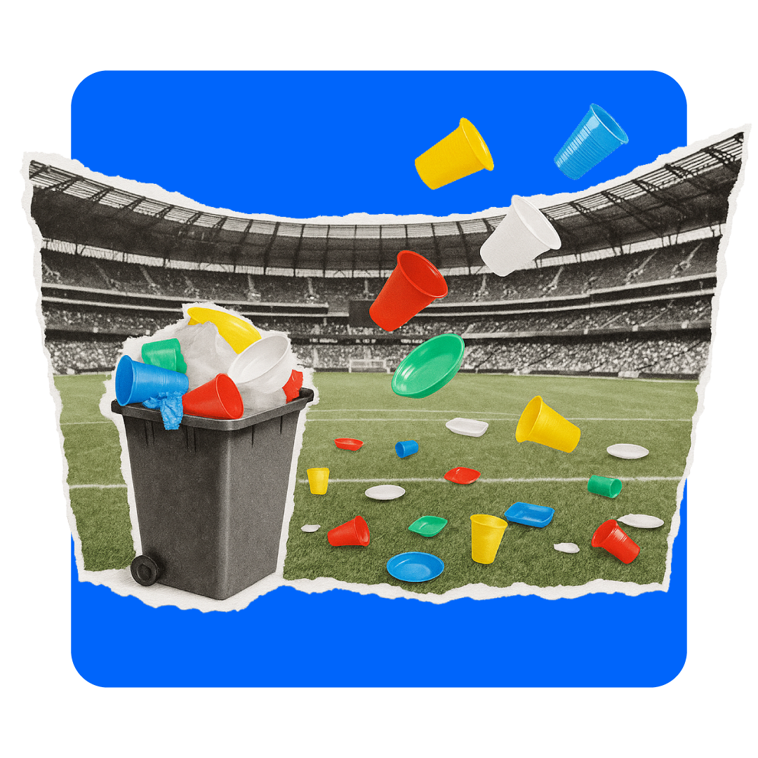 hergebruik oplossingen voor voetbalstadions - cupstack